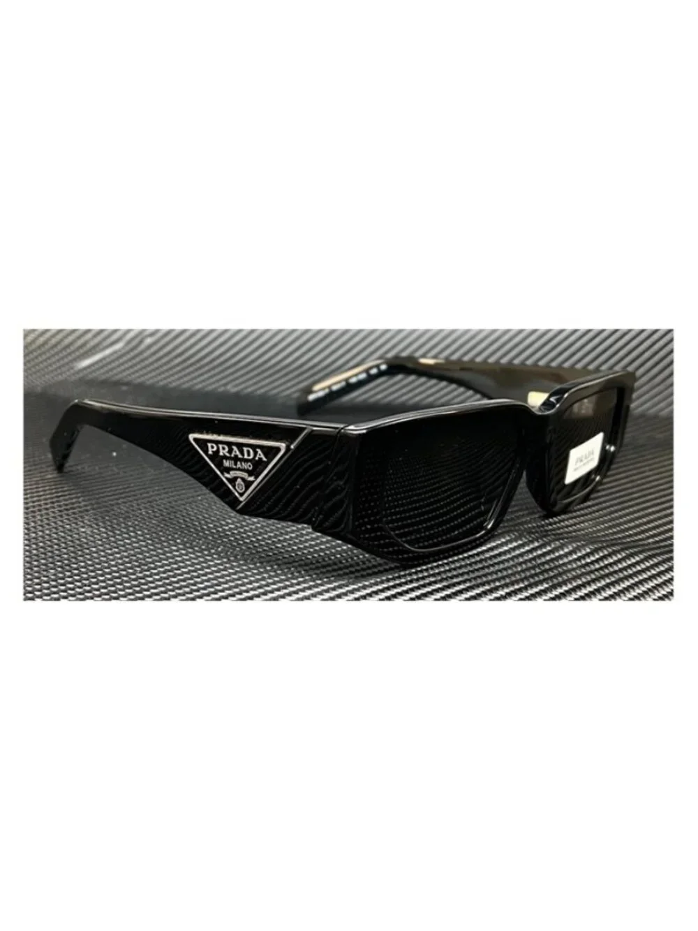 New PRADA Men Black Sunglasses 55-17-140